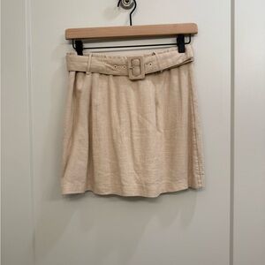 Abercrombie & Fitch Tan Mini Skirt with Belt